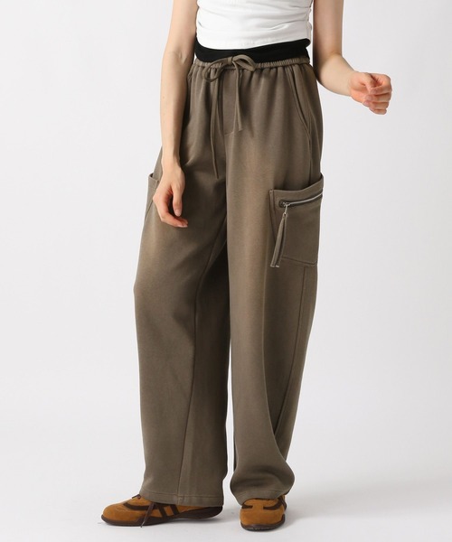 FOREVER 21（フォーエバー トゥエンティーワン）の「【2025SS】ヴィンテージライクポケットスウェットパンツ（スウェットパンツ・レディース・カーキ/ブラック・FREE）」の7枚目の写真