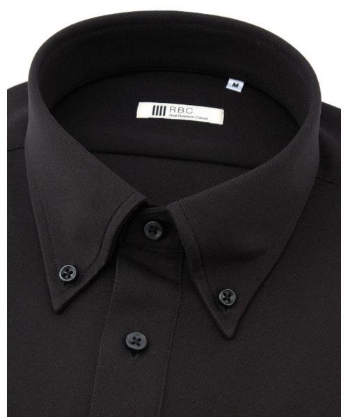 SUIT SELECT(スーツセレクト)の「【WEB限定】【RBC/半袖】ボタンダウンビズポロシャツ プルオーバータイプ/4S(ポロシャツ・メンズ・グレー/ブラック系/ネイビー・SMALL/MEDIUM/LARGE/X-LARGE)」の14枚目の写真