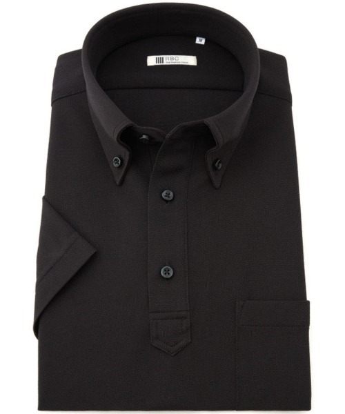 SUIT SELECT(スーツセレクト)の「【WEB限定】【RBC/半袖】ボタンダウンビズポロシャツ プルオーバータイプ/4S(ポロシャツ・メンズ・グレー/ブラック系/ネイビー・SMALL/MEDIUM/LARGE/X-LARGE)」の12枚目の写真