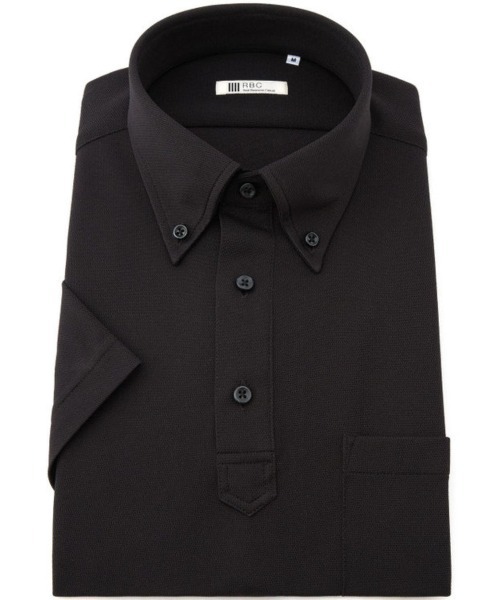 SUIT SELECT(スーツセレクト)の「【WEB限定】【RBC/半袖】ボタンダウンビズポロシャツ プルオーバータイプ/4S(ポロシャツ・メンズ・グレー/ブラック系/ネイビー・SMALL/MEDIUM/LARGE/X-LARGE)」の11枚目の写真