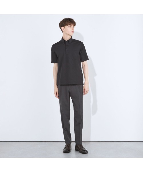 SUIT SELECT(スーツセレクト)の「【WEB限定】【RBC/半袖】ボタンダウンビズポロシャツ プルオーバータイプ/4S(ポロシャツ・メンズ・グレー/ブラック系/ネイビー・SMALL/MEDIUM/LARGE/X-LARGE)」の6枚目の写真