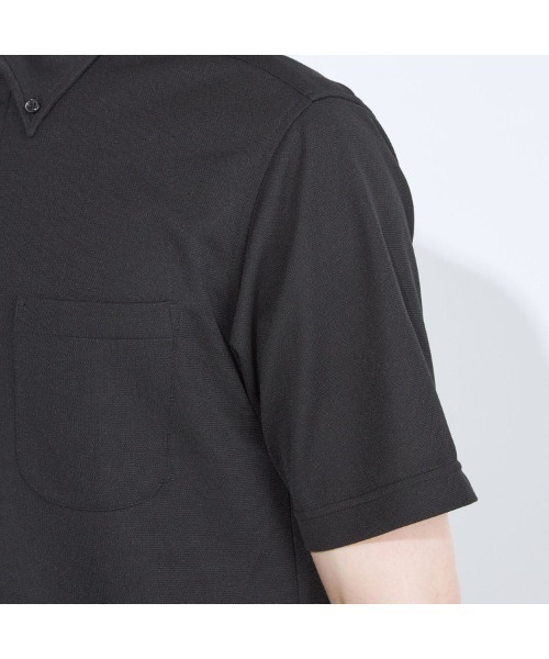 SUIT SELECT(スーツセレクト)の「【WEB限定】【RBC/半袖】ボタンダウンビズポロシャツ プルオーバータイプ/4S(ポロシャツ・メンズ・グレー/ブラック系/ネイビー・SMALL/MEDIUM/LARGE/X-LARGE)」の9枚目の写真