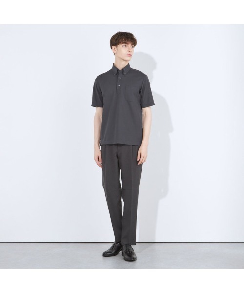 SUIT SELECT(スーツセレクト)の「【WEB限定】【RBC/半袖】ボタンダウンビズポロシャツ プルオーバータイプ/4S(ポロシャツ・メンズ・グレー/ブラック系/ネイビー・SMALL/MEDIUM/LARGE/X-LARGE)」の19枚目の写真