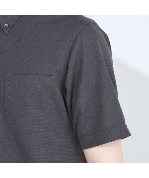 SUIT SELECT(スーツセレクト)の「【WEB限定】【RBC/半袖】ボタンダウンビズポロシャツ プルオーバータイプ/4S(ポロシャツ・メンズ・グレー/ブラック系/ネイビー・SMALL/MEDIUM/LARGE/X-LARGE)」の22枚目の写真