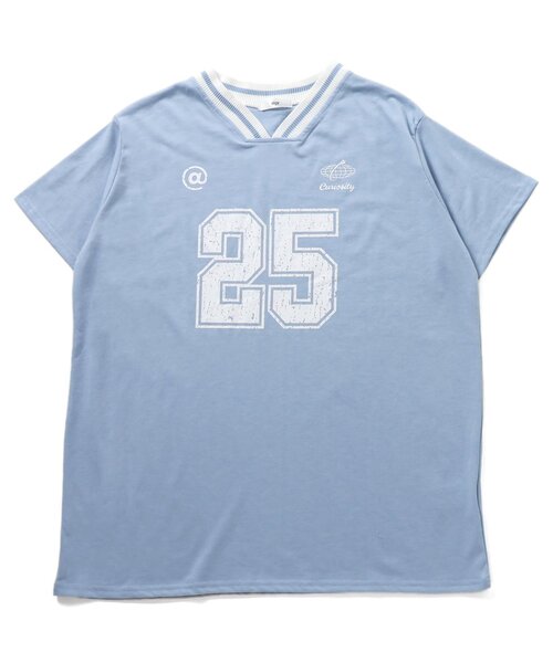 algy（アルジー）の「ナンバリングBIGT（Tシャツ/カットソー・キッズ・サックスブルー/オフホワイト/ブラック・SMALL/MEDIUM/X-SMALL/XX-SMALL）」の3枚目の写真