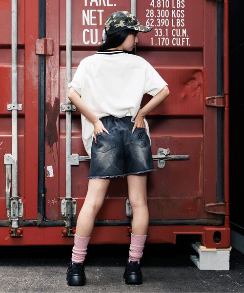 algy（アルジー）の「ナンバリングBIGT（Tシャツ/カットソー・キッズ・サックスブルー/オフホワイト/ブラック・SMALL/MEDIUM/X-SMALL/XX-SMALL）」の6枚目の写真