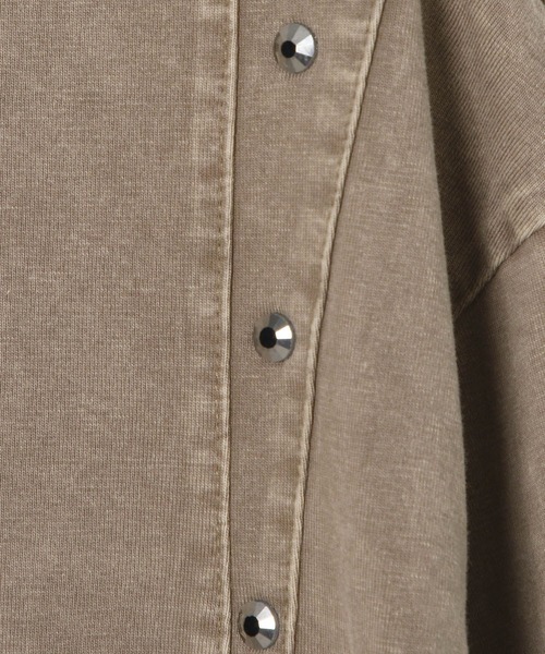 3.3 Field Trip （3.3フィールドトリップ）の「3.3 Field Trip／切り替えスタッズＴ（Tシャツ/カットソー・メンズ・チャコール/ブラック・MEDIUM/LARGE）」の14枚目の写真