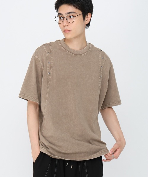 3.3 Field Trip (3.3フィールドトリップ)の「3.3 Field Trip/切り替えスタッズT(Tシャツ/カットソー・メンズ・チャコール/ブラック・MEDIUM/LARGE)」の22枚目の写真