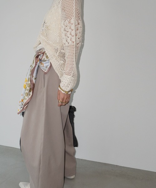 ニットレース プルオーバートップス chw25a028-ファッション通販