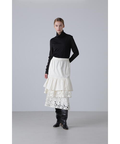 ADORE(アドーア)の「シアージャージーカットソー(Tシャツ/カットソー・レディース・ピンク/ホワイト・38)」の9枚目の写真