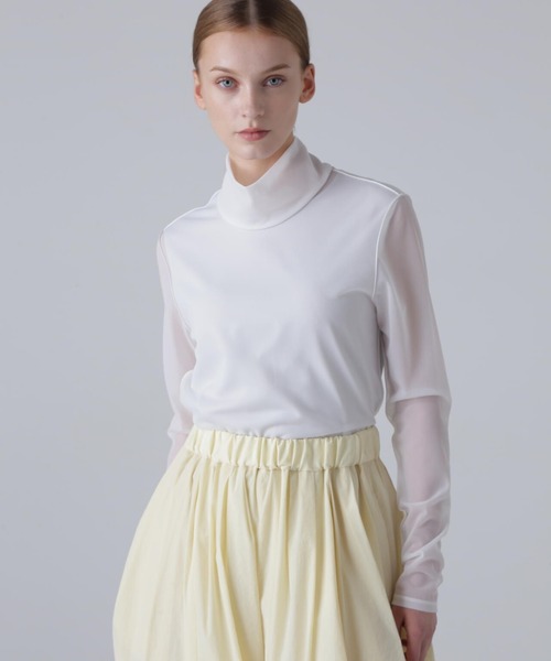 ADORE(アドーア)の「シアージャージーカットソー(Tシャツ/カットソー・レディース・ピンク/ホワイト・38)」の7枚目の写真