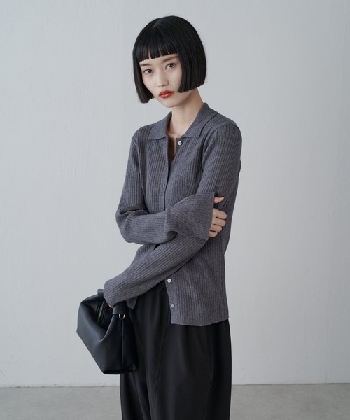 セール】衿付きリブニット（ニット/セーター）｜Lui's（ルイス）の