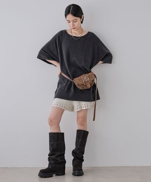 JEANASIS（ジーナシス）の「ルーズFITロングブーツ/581263（ブーツ・レディース・ブラウン/ブラック・MEDIUM/LARGE）」の15枚目の写真