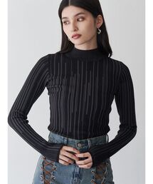 MURUA | グラデーションリブカラーニット(ニット/セーター)