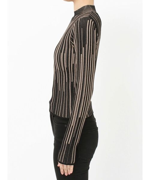 MURUA（ムルーア）の「グラデーションリブカラーニット（ニット/セーター・レディース・ホワイト/ブラック/ブラウン/ベージュ・FREE）」の21枚目の写真