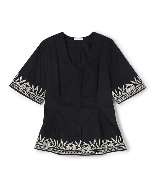 BY MALENE BIRGER(バイマレーネビルガー)の「BY MALENE BIRGER MERLINA エンブロイダリーブラウス(シャツ/ブラウス・レディース・ブラック・34)」の1枚目の写真