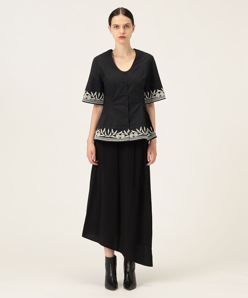 BY MALENE BIRGER(バイマレーネビルガー)の「BY MALENE BIRGER MERLINA エンブロイダリーブラウス(シャツ/ブラウス・レディース・ブラック・34)」の2枚目の写真