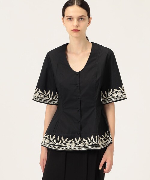 BY MALENE BIRGER(バイマレーネビルガー)の「BY MALENE BIRGER MERLINA エンブロイダリーブラウス(シャツ/ブラウス・レディース・ブラック・34)」の3枚目の写真