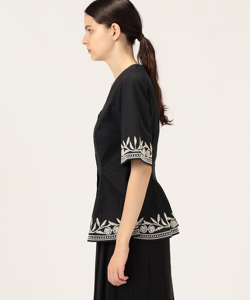 BY MALENE BIRGER(バイマレーネビルガー)の「BY MALENE BIRGER MERLINA エンブロイダリーブラウス(シャツ/ブラウス・レディース・ブラック・34)」の4枚目の写真