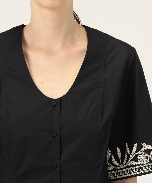 BY MALENE BIRGER(バイマレーネビルガー)の「BY MALENE BIRGER MERLINA エンブロイダリーブラウス(シャツ/ブラウス・レディース・ブラック・34)」の6枚目の写真