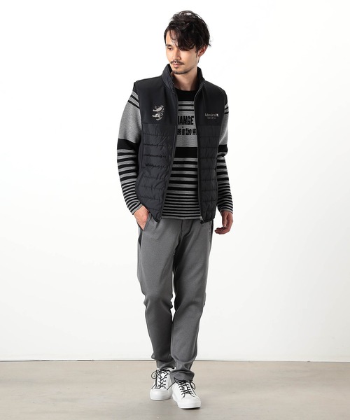 NICOLE CLUB FOR MEN(ニコルクラブフォーメン)の「【NICOLE SPORTS】Admiral別注パテッドベスト(その他アウター・メンズ・ホワイト×ブラック/ブラック×ブラック・MEDIUM/LARGE/X-LARGE)」の8枚目の写真