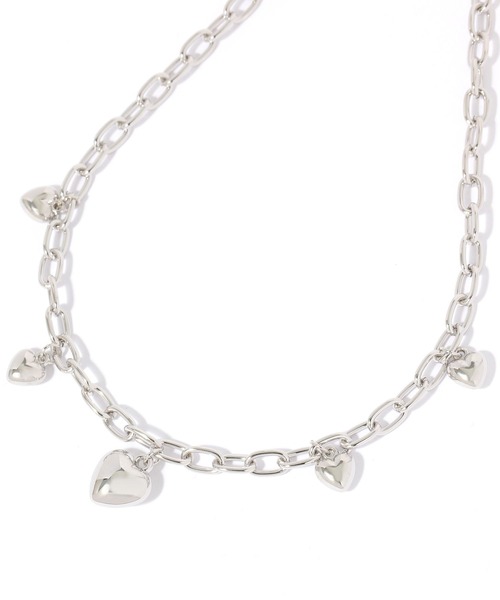 BAYFLOW(ベイフロー)の「ハートチャームネックレス(ネックレス・レディース・イエロー/ライトグレー・FREE)」の2枚目の写真