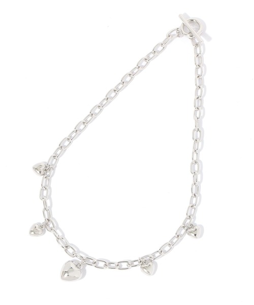 BAYFLOW(ベイフロー)の「ハートチャームネックレス(ネックレス・レディース・イエロー/ライトグレー・FREE)」の3枚目の写真