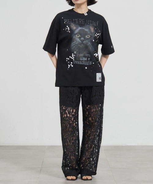 MIHARAYASUHIRO/ミハラヤスヒロ】EMBELLISHED DISTRESSED TEE/ライン