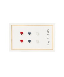 Ray BEAMS | カラー ハート ピアス セット(ピアス（両耳用）)