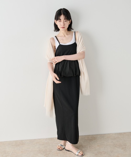 Shelly island（シェリーアイランド）の「シアー大判ストール（ストール/ショール・レディース・ホワイト/ブラウン/レッド・FREE）」の15枚目の写真