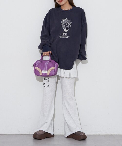 RePRODUCTION LABEL(リプロダクションレーベル)の「【RePRODUCTION LABEL / リプロダクションレーベル】フェードクルーネックサーマルロンT(Tシャツ/カットソー・レディース・ネイビー/ピンク/グレー/チャコールグレー・FREE)」の10枚目の写真