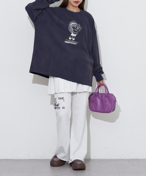 RePRODUCTION LABEL(リプロダクションレーベル)の「【RePRODUCTION LABEL / リプロダクションレーベル】フェードクルーネックサーマルロンT(Tシャツ/カットソー・レディース・ネイビー/ピンク/グレー/チャコールグレー・FREE)」の11枚目の写真