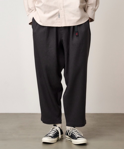 Gramicci（グラミチ）の「WOOL LIKE WIDE TAPERED PANT｜ウールライクテーパードパンツ（その他パンツ・メンズ・ブラック/グレー/ブラウン/チャコール・M/XXL/S/L/XL）」の3枚目の写真