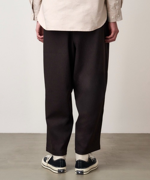 Gramicci（グラミチ）の「WOOL LIKE WIDE TAPERED PANT｜ウールライクテーパードパンツ（その他パンツ・メンズ・ブラック/グレー/ブラウン/チャコール・M/XXL/S/L/XL）」の8枚目の写真