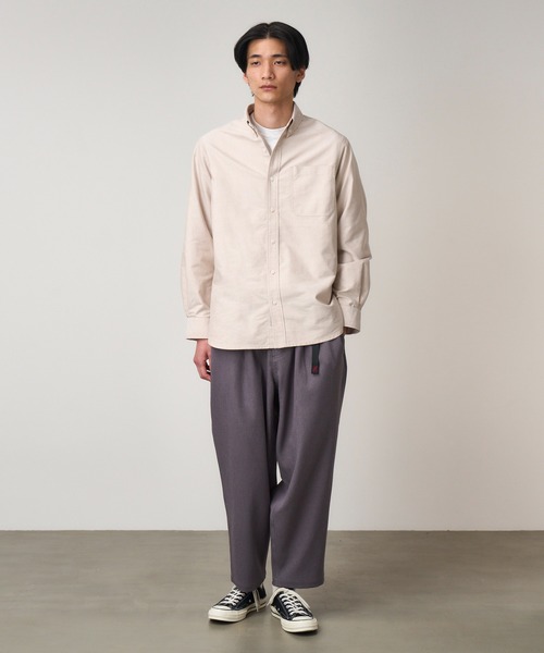 Gramicci（グラミチ）の「WOOL LIKE WIDE TAPERED PANT｜ウールライクテーパードパンツ（その他パンツ・メンズ・ブラック/グレー/ブラウン/チャコール・M/XXL/S/L/XL）」の10枚目の写真