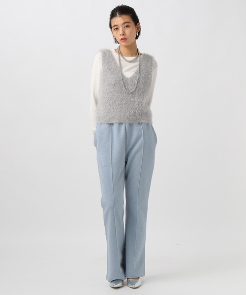 BAYFLOW（ベイフロー）の「[前後2WAY]ショートファーベスト（ベスト・レディース・ブラック/アイボリー/ボルドー/ライトグレー・FREE）」の11枚目の写真