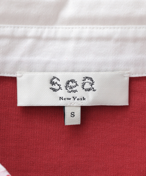 U by SPICK&SPAN(ユーバイスピックアンドスパン)の「SEA NEW YORK /シー ニューヨーク CAROLYN WORKWEAR RUGBY(Tシャツ/カットソー・レディース・レッド・SMALL)」の8枚目の写真
