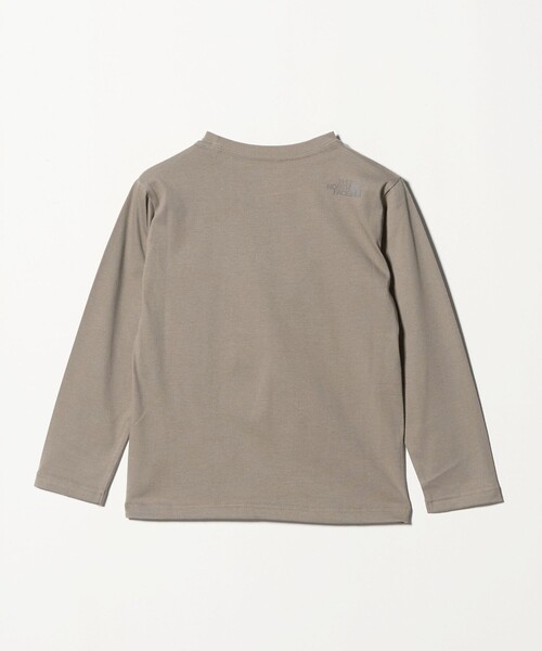 THE NORTH FACE（ザノースフェイス）の「＜THE NORTH FACE＞ロングスリーブ スモールスクエア ロゴティー / キッズ  130cm-160cm（Tシャツ/カットソー・キッズ・モカ/ダークグレー・160cm/130cm/150cm/140cm）」の8枚目の写真