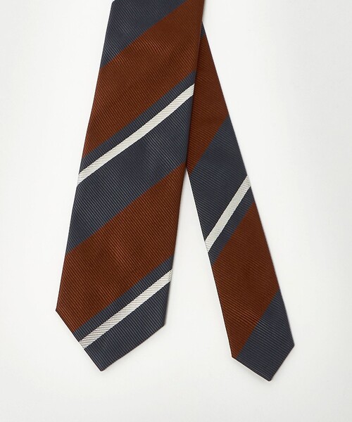 UNITED ARROWS（ユナイテッドアローズ）の「2カラー ワイドレジメンタル ネクタイ（ネクタイ・メンズ・ネイビー/ダークグレー・FREE）」の3枚目の写真