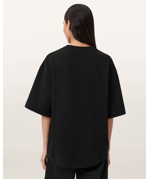 ALLSAINTS(オールセインツ)の「AMELIE SCRUNCH GRAPHIC T-SHIRT | AMELIE スクランチ グラフィック Tシャツ(Tシャツ/カットソー・レディース・ブラック・XS/S/M/L)」の5枚目の写真