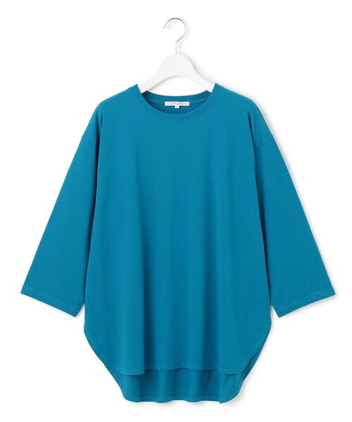 23区(ニジュウサンク)の「【SLOW/一部店舗限定】MVSコットン チュニック シンプルTEE(Tシャツ/カットソー・レディース・ダルブルー系/グレー系/カーキ系/ベージュ系・38)」の10枚目の写真