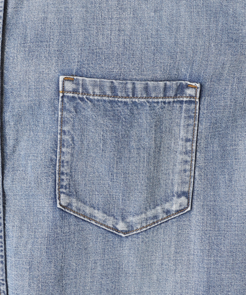【新品】ジャーナルスタンダード　ライトオンスデニムクロップドシャツ JOURNAL STANDARD｜《追加》ライトオンスデニムクロップドシャツ