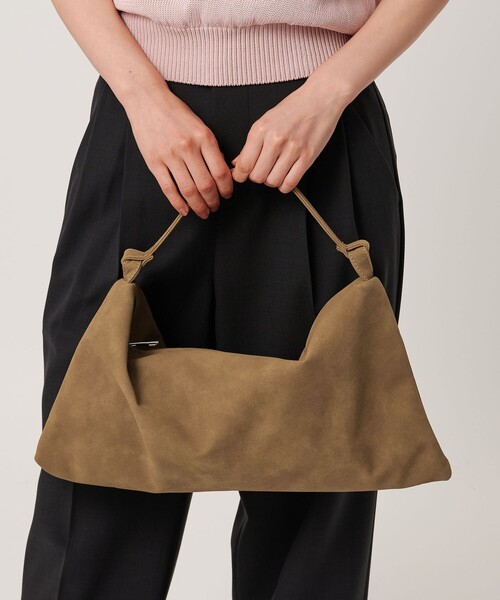 BEAUTY&YOUTH UNITED ARROWS(ビューティーアンドユースユナイテッドアローズ)の「スエードライク スクエア ショルダーバッグ(ショルダーバッグ・レディース・ライトブルー/ブラウン系・FREE)」の2枚目の写真
