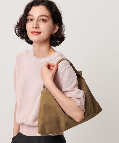 BEAUTY&YOUTH UNITED ARROWS(ビューティーアンドユースユナイテッドアローズ)の「スエードライク スクエア ショルダーバッグ(ショルダーバッグ・レディース・ライトブルー/ブラウン系・FREE)」の5枚目の写真