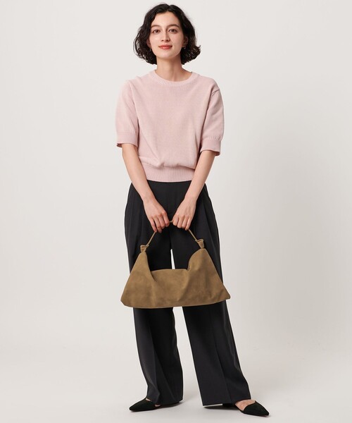 BEAUTY&YOUTH UNITED ARROWS(ビューティーアンドユースユナイテッドアローズ)の「スエードライク スクエア ショルダーバッグ(ショルダーバッグ・レディース・ライトブルー/ブラウン系・FREE)」の6枚目の写真