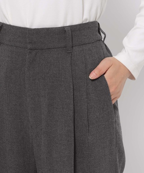 LOWRYS FARM（ローリーズファーム）の「ＴＲワイドパンツ  571460（スラックス・レディース・ブラック/チャコールグレー/アイボリー/ブラウン・LARGE/MEDIUM/SMALL）」の11枚目の写真