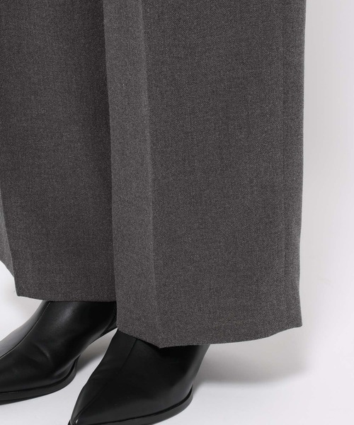 LOWRYS FARM（ローリーズファーム）の「ＴＲワイドパンツ  571460（スラックス・レディース・ブラック/チャコールグレー/アイボリー/ブラウン・LARGE/MEDIUM/SMALL）」の12枚目の写真