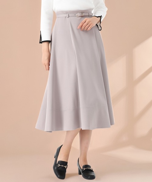 MISCH MASCH(ミッシュマッシュ)の「2025秋冬新作 ベルト付きフレアスカート(スカート・レディース・ブラック/グレー/ピンク/レッド・S/M)」の3枚目の写真