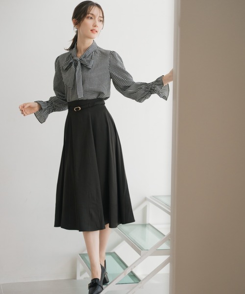 セール】2025秋冬新作 ベルト付きフレアスカート（スカート）｜MISCH