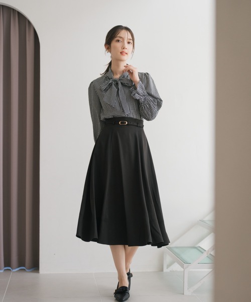 セール】2025秋冬新作 ベルト付きフレアスカート（スカート）｜MISCH